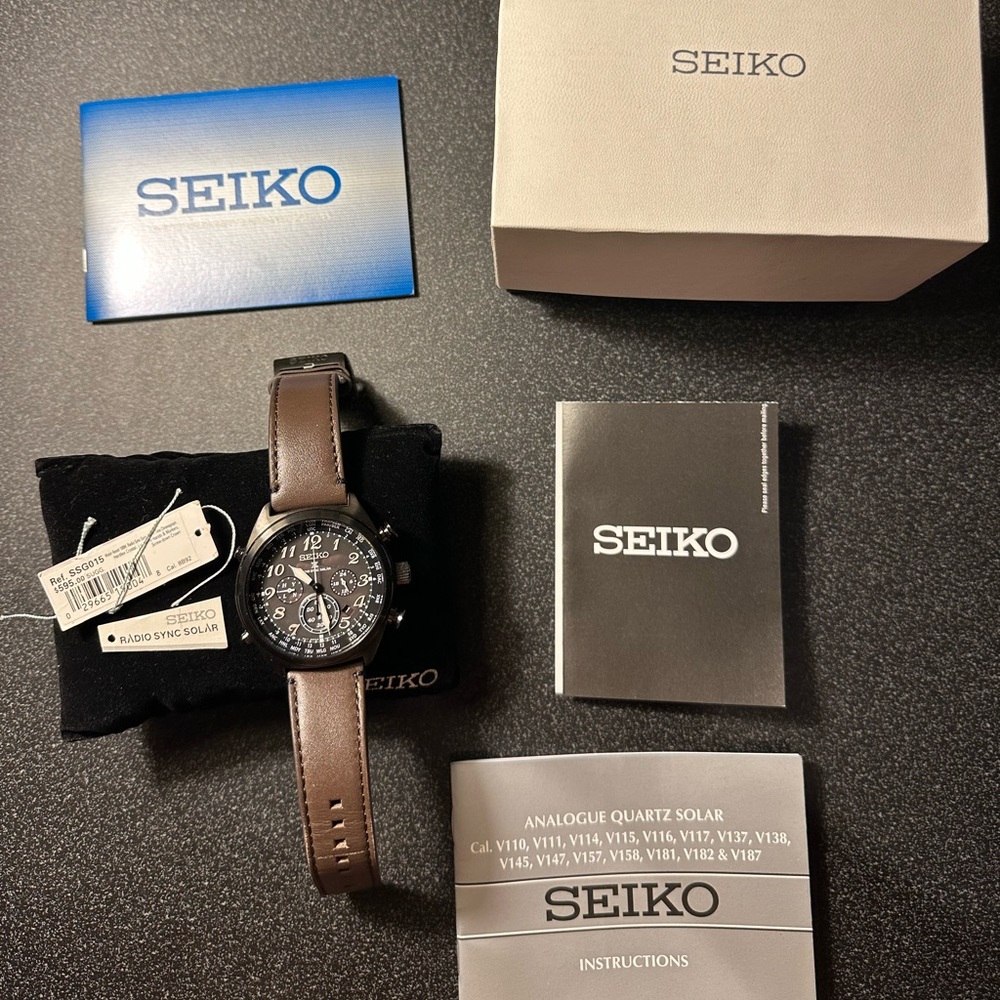 Seiko Prospex Radio Sync Solar Chronograph Watch